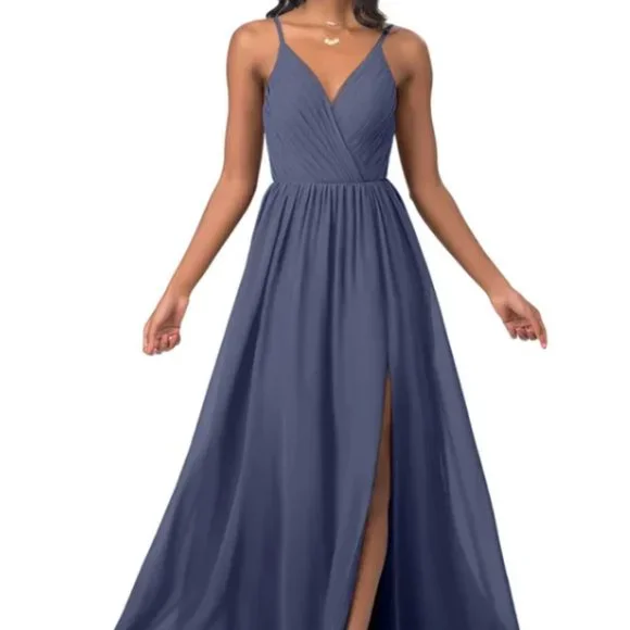 Azazie | Dresses | Azazie Gracie In Color Stormy | Poshmark